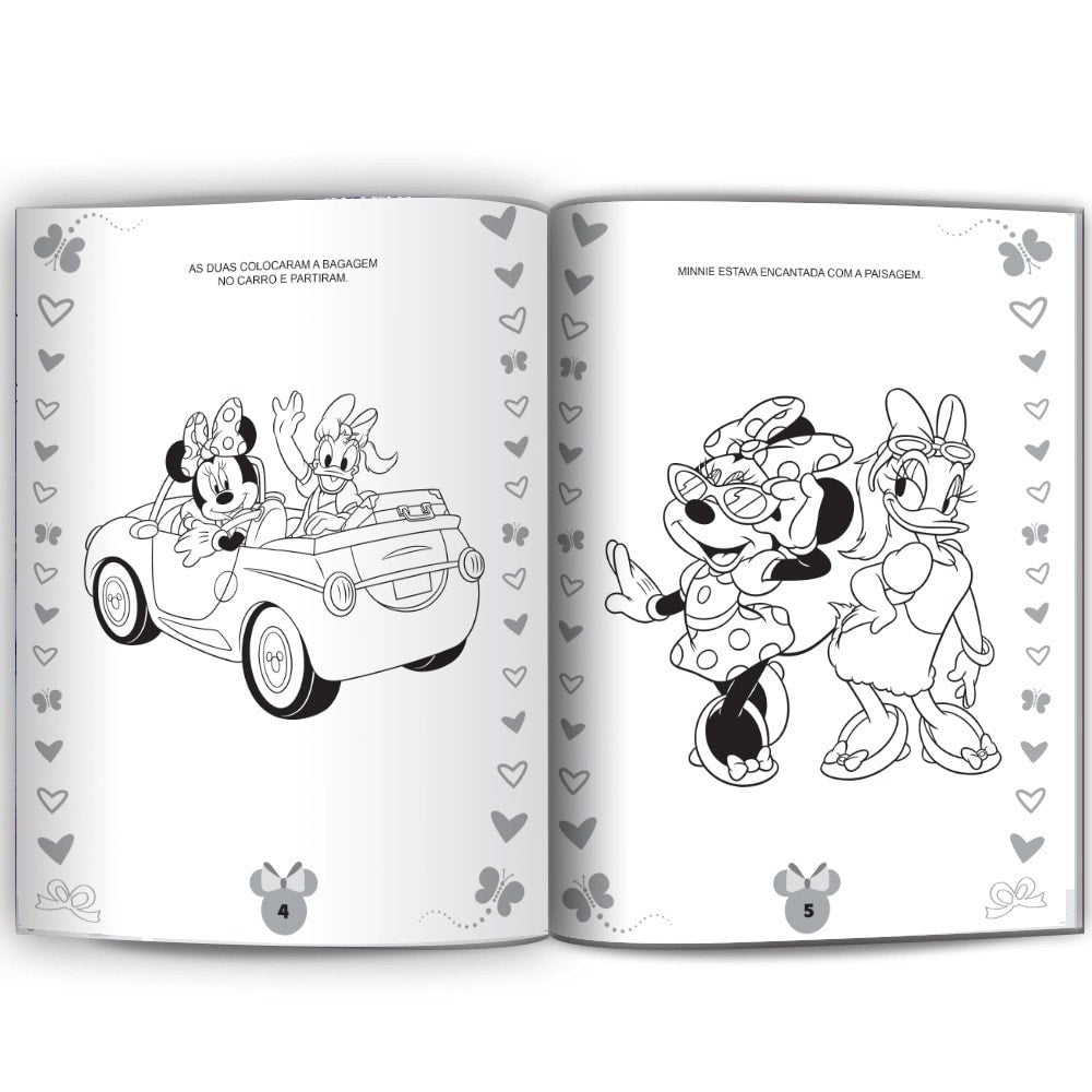 Minnie | Ler e Colorir Médio