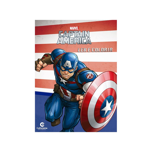Capitão América | Ler e Colorir