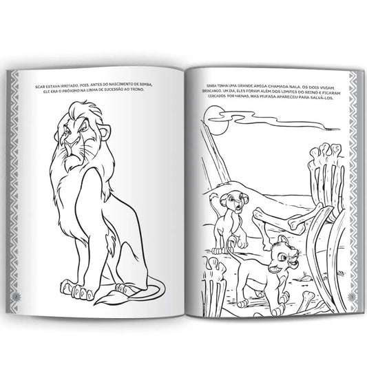 O Rei Leão | Ler e Colorir Médio