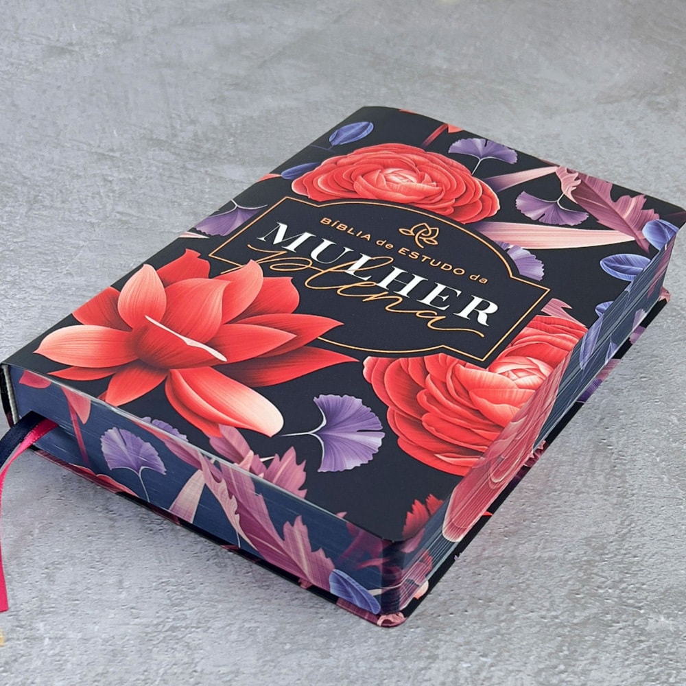 Bíblia De Estudo Da Mulher Plena | NVI | Capa Luxo Big Flower