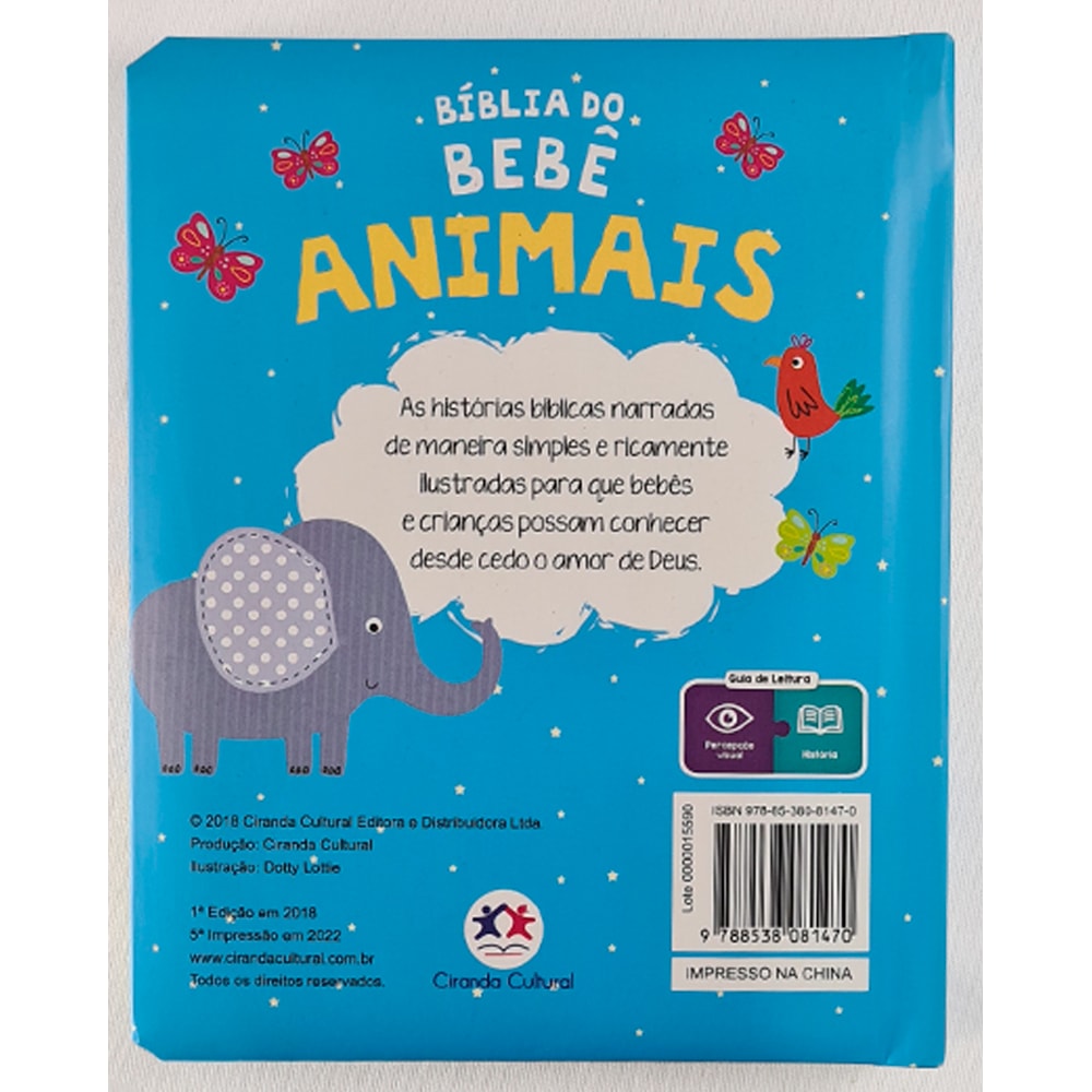 Bíblia do Bebê | Animais | Ciranda Cultural | Capa Soft-Touch