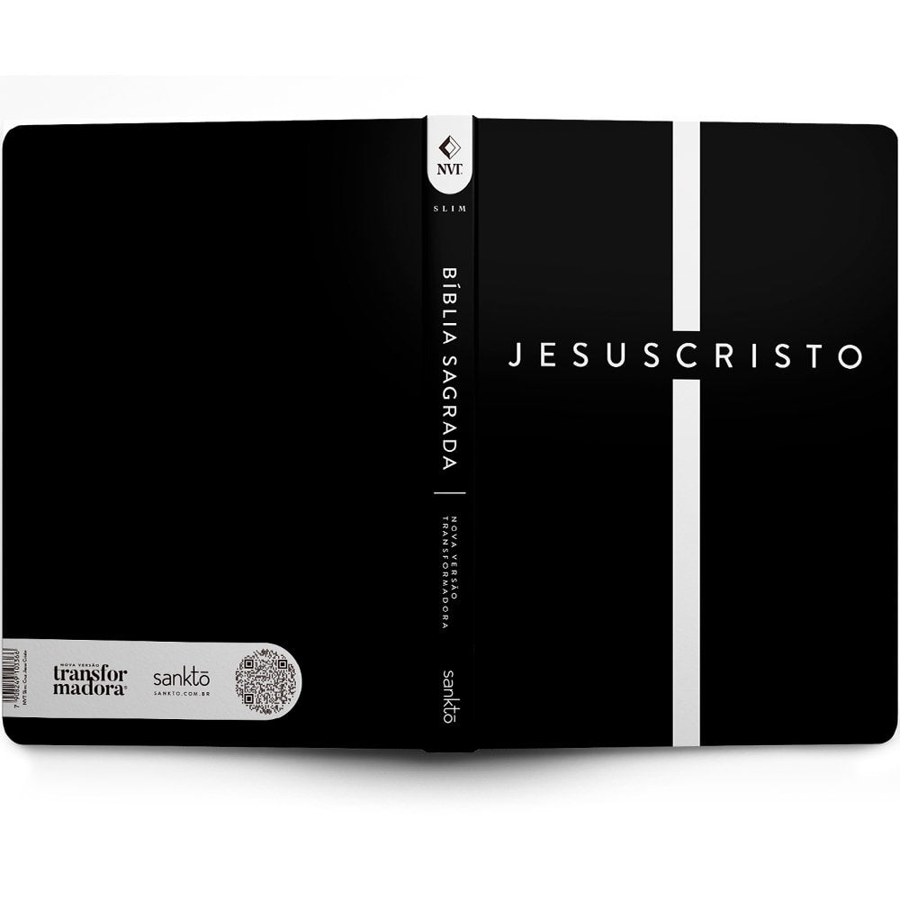 Bíblia Sagrada Slim Cruz Jesus Cristo | NVT | Letra Maior | Capa Flexível