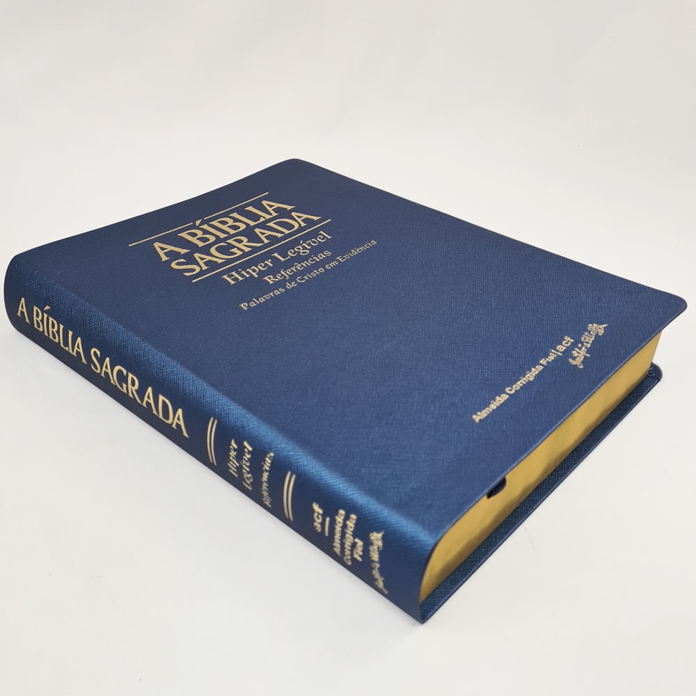 A Bíblia Sagrada | ACF | Hiper Legível | Capa Luxo Azul