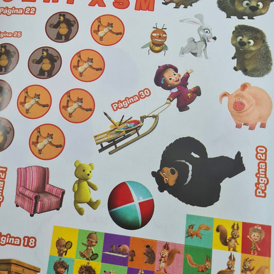 Marsha e o Urso | Super Livro de Adesivos | 500 Adesivos