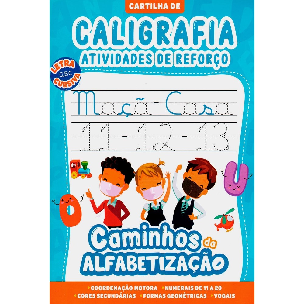 Cartinha de Caligrafia Atividades de Reforço | Caminhos da Alfabetização