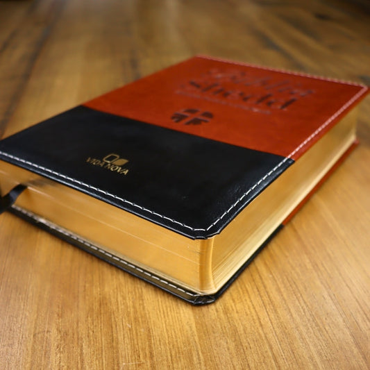 Bíblia Shedd | ARA | Letra Normal | Capa Luxo Marrom e Preto