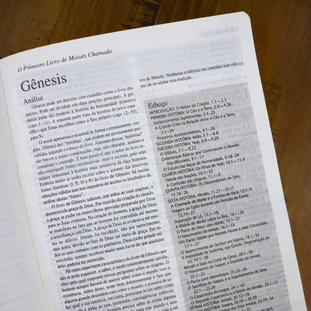 Bíblia Shedd | ARA | Letra Normal | Capa Luxo Marrom e Preto