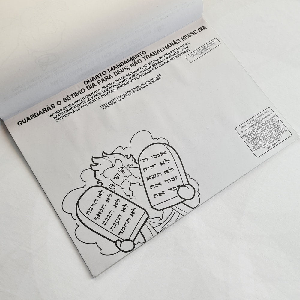 Os Dez Mandamentos | Prancheta para Colorir