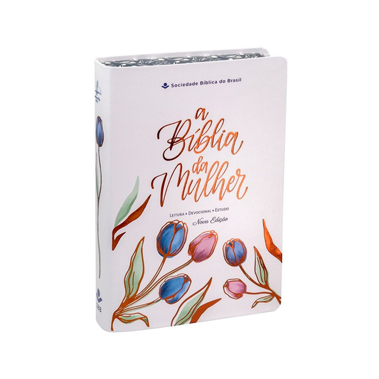 A Bíblia da Mulher | Letra Grande | ARC | Capa Luxo Branca