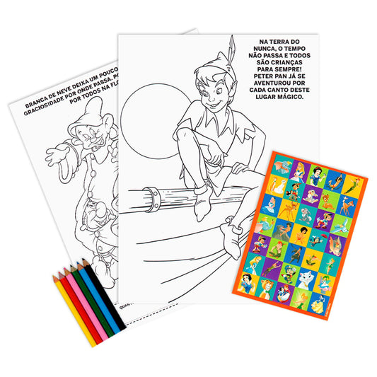 Clássicos Disney | Colorindo com Adesivos