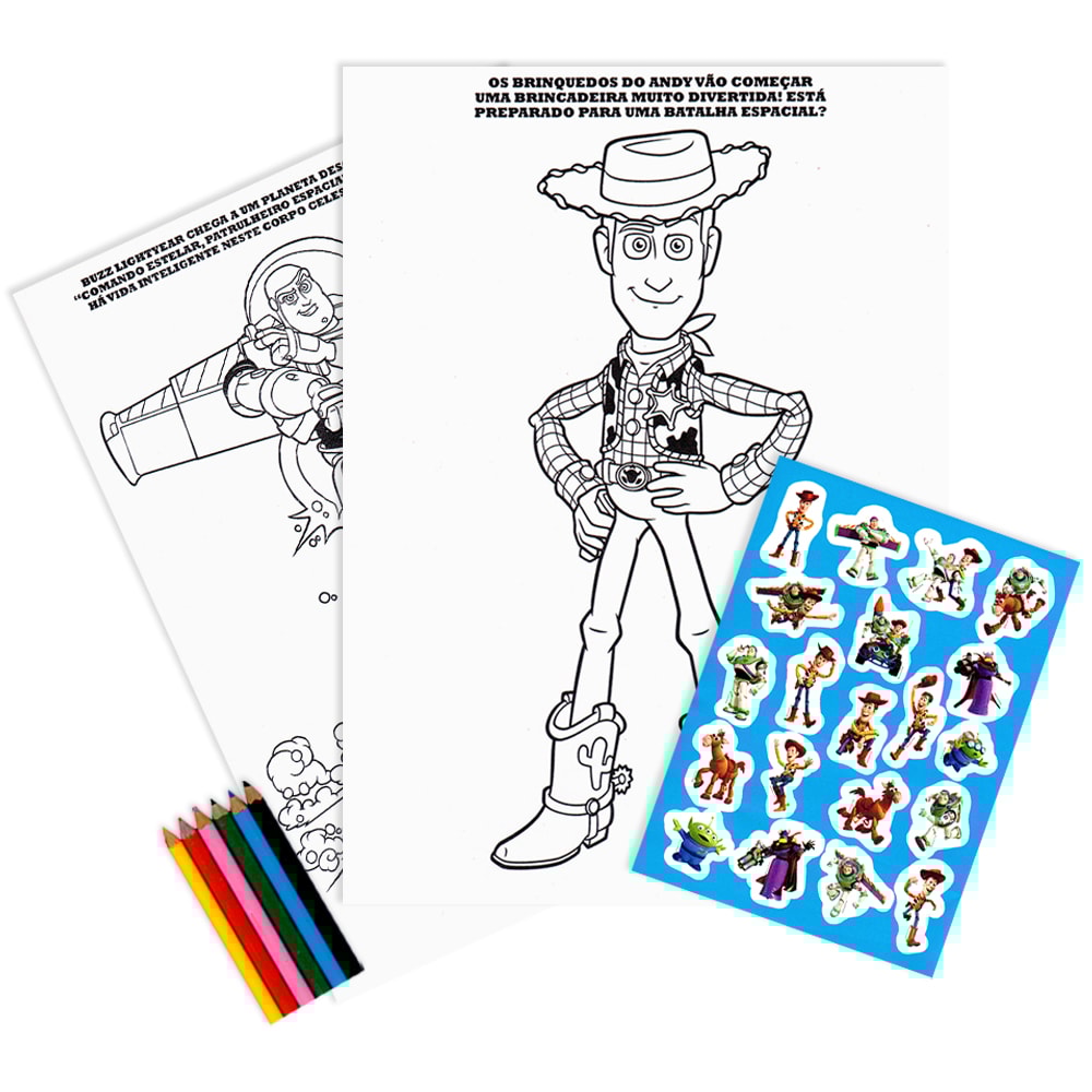 Toy Story 2 | Colorindo com Adesivos | Disney - Pixar
