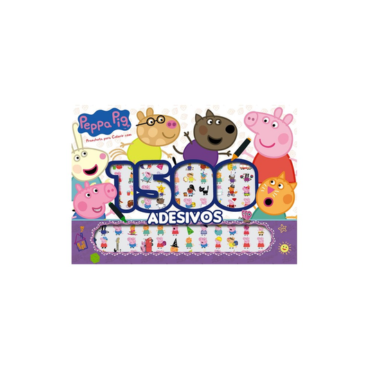Peppa Pig | Prancheta para Colorir com 1500 Adesivos