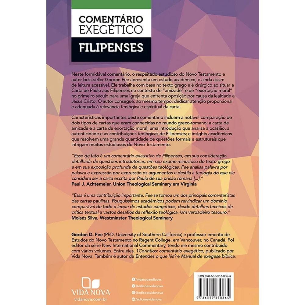 Comentário Exegético Filipenses | Gordon D Fee