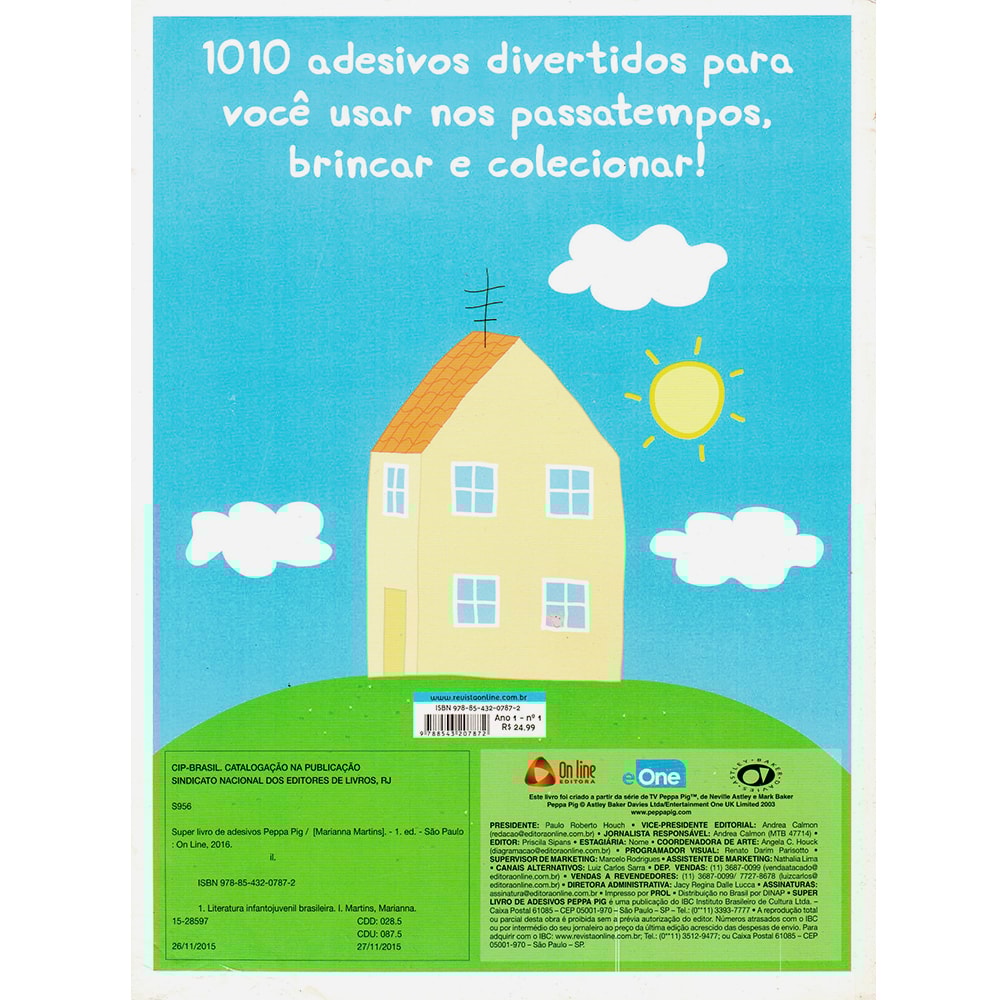 Peppa Pig | Super livro de Adesivos | 1010 Adesivos