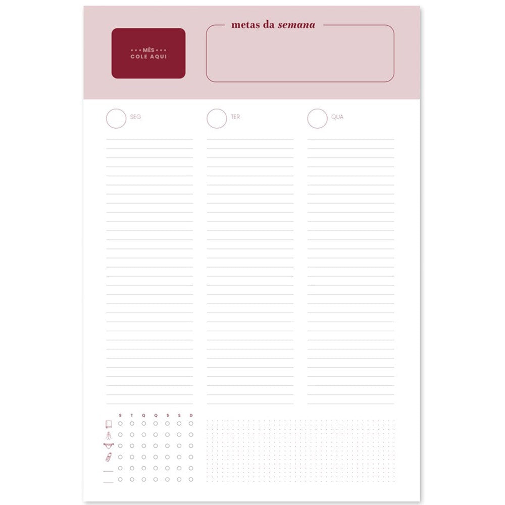 Planner Estações Vermelho | Viviane Martinello