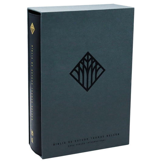 Bíblia De Estudo Thomas Nelson | NVI | Letra Normal |Capa Luxo Preto