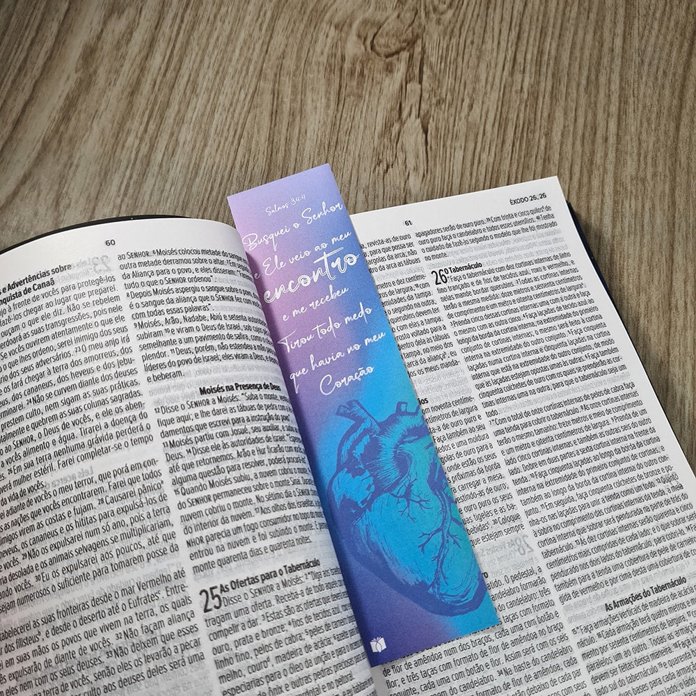 Kit 10 Marca Páginas | Salmos 34:4