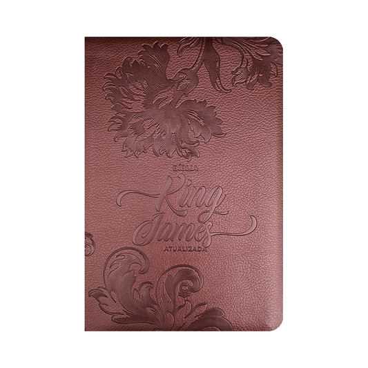 Bíblia King James Atualizada Slim | KJA | Letra Normal | Capa Luxo Bronze