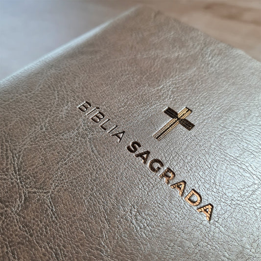 Bíblia Sagrada Cruz Nude | ACF | Letra Maior | Capa Luxo