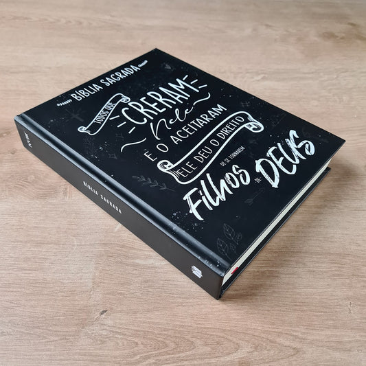 Bíblia Sagrada Lettering | NVI | Capa Dura com Espaço para Anotações