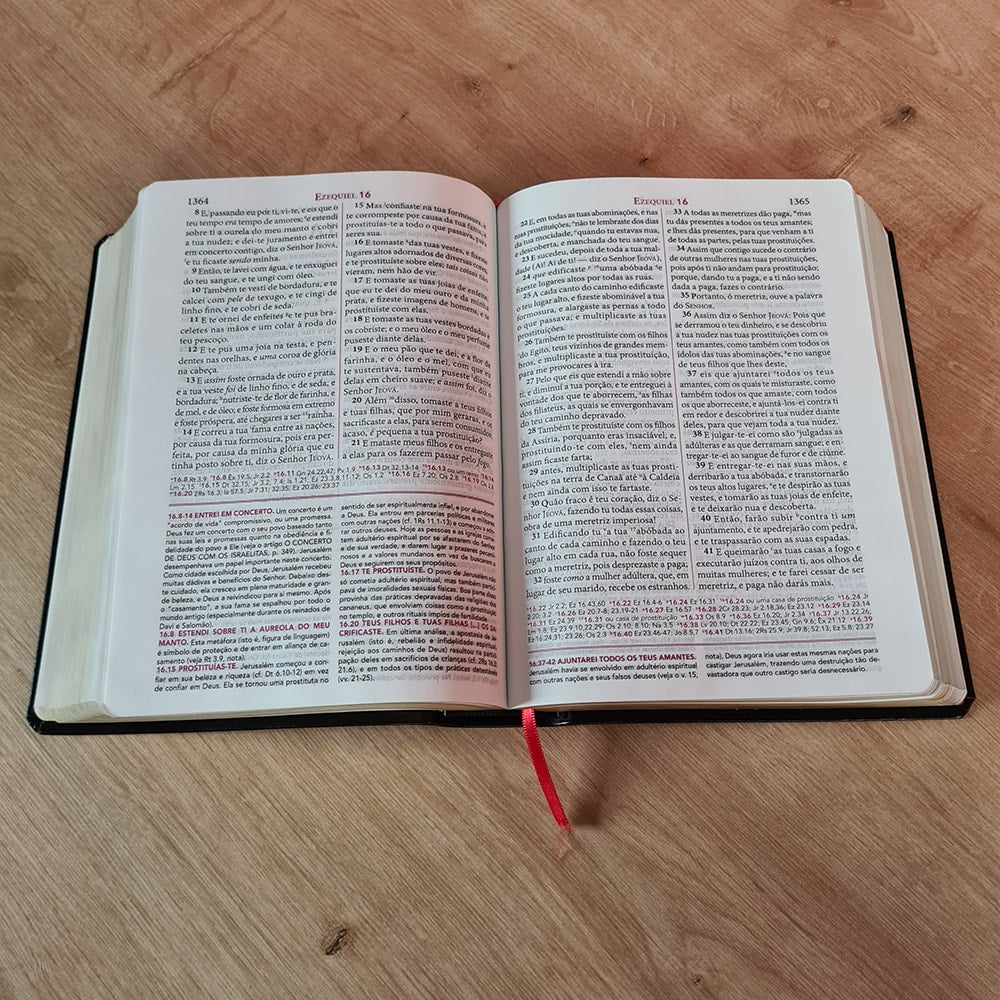 Bíblia de Estudo Pentecostal | Edição Global | ARC | Letra Grande | Capa Luxo Azul