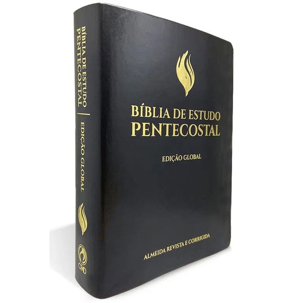 Bíblia de Estudo Pentecostal | Edição Global | ARC | Letra Grande | Capa Luxo Preta