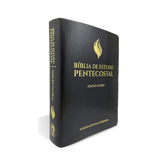 Bíblia de Estudo Pentecostal | Edição Global | ARC | Letra Grande | Capa Luxo Preta