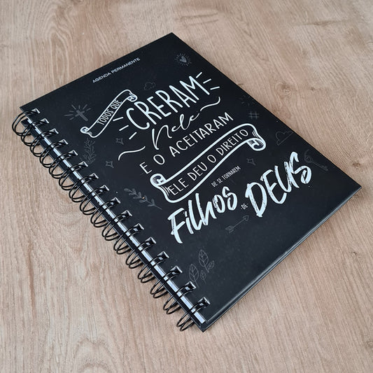 Livro Agenda Lettering | Capa Dura Espiral