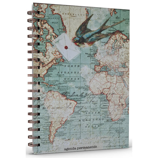 Livro Agenda Permanente Send | Capa Dura Espiral