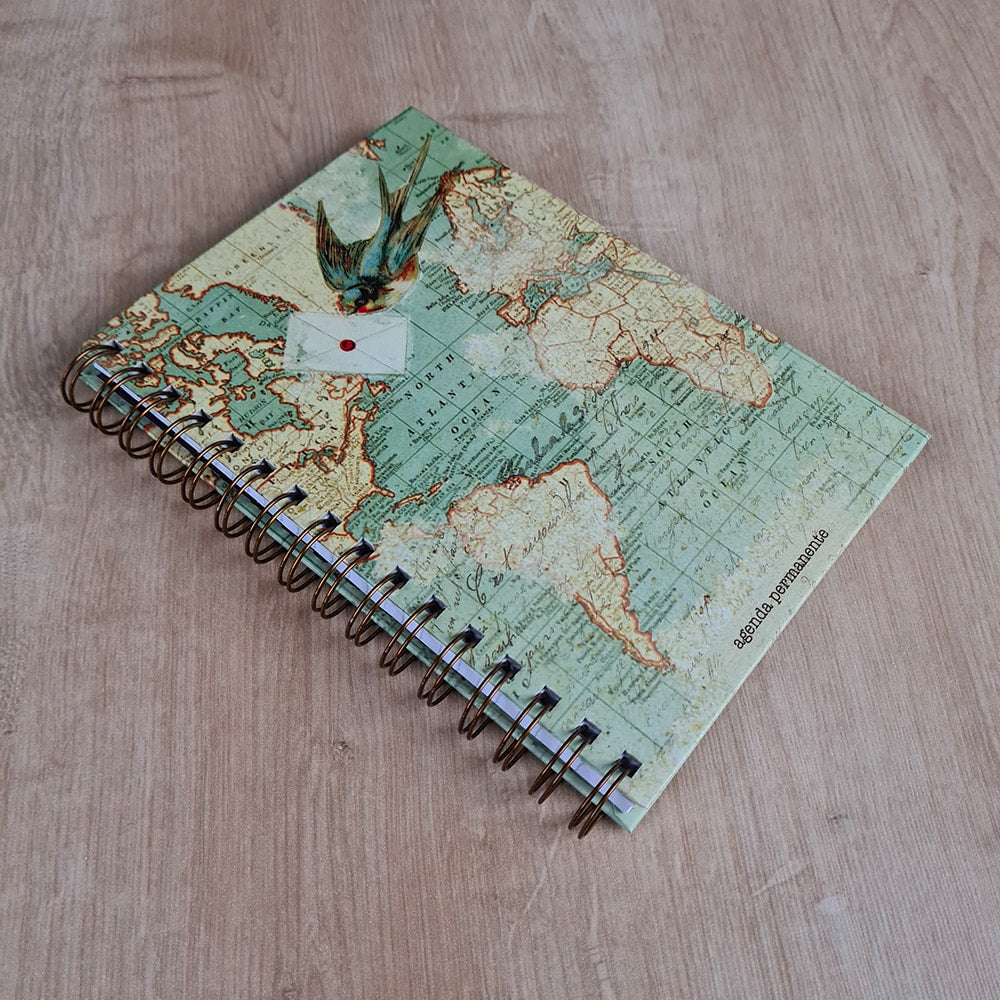 Livro Agenda Permanente Send | Capa Dura Espiral