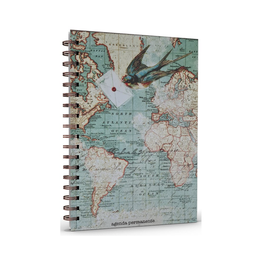Livro Agenda Permanente Send | Capa Dura Espiral