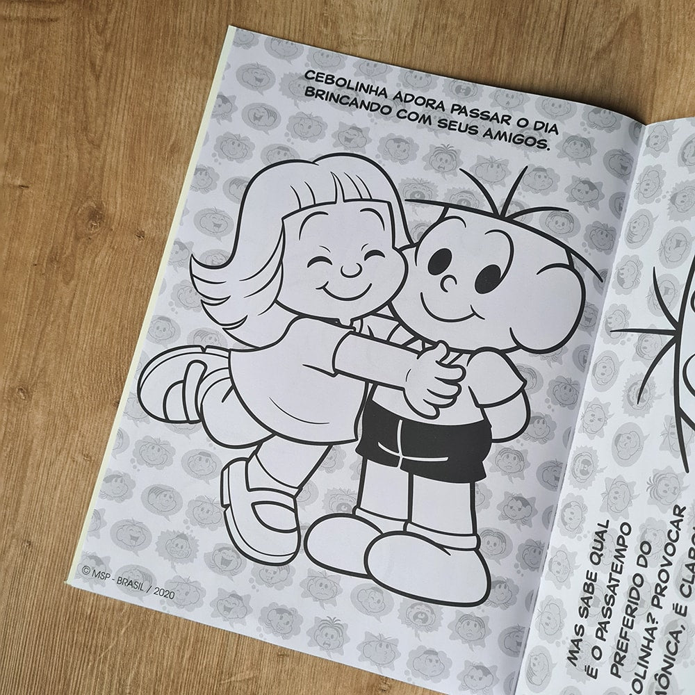 Turma da Monica Livro para Pintar com Aquarela | Cebolinha
