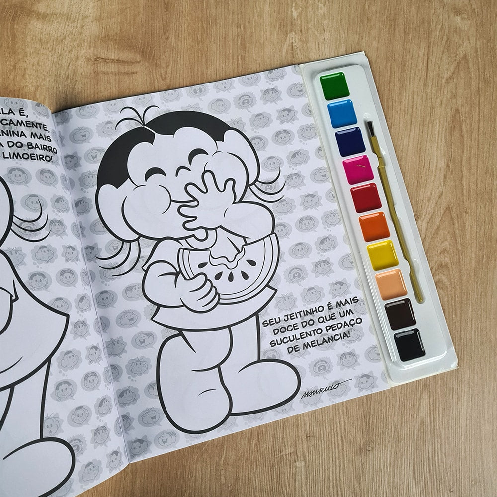 Turma da Monica Livro para Pintar com Aquarela | Magali