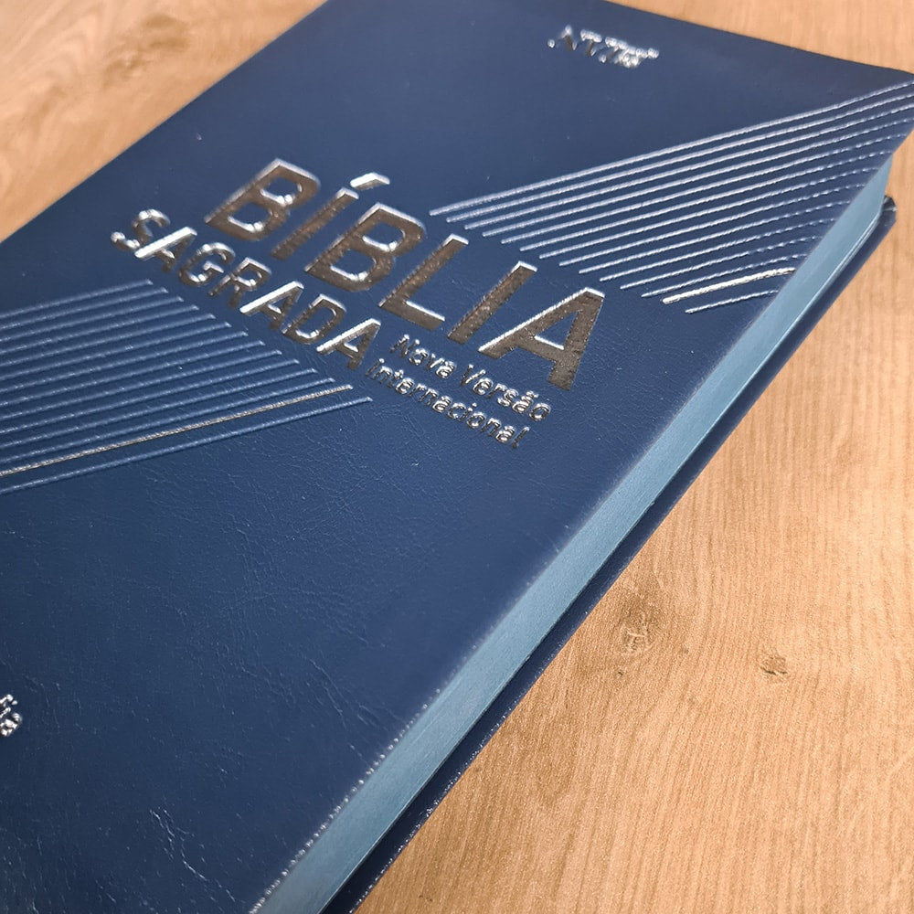 Bíblia Sagrada | NVI | Letra Grande | Capa Luxo Azul