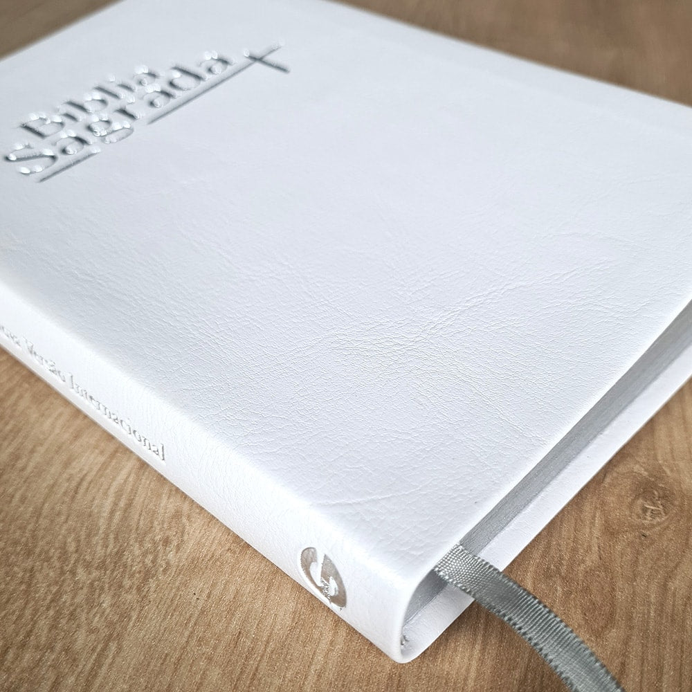 Bíblia Sagrada | NVI | Letra Normal | Capa Luxo Branca