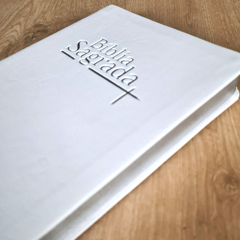 Bíblia Sagrada | NVI | Letra Normal | Capa Luxo Branca
