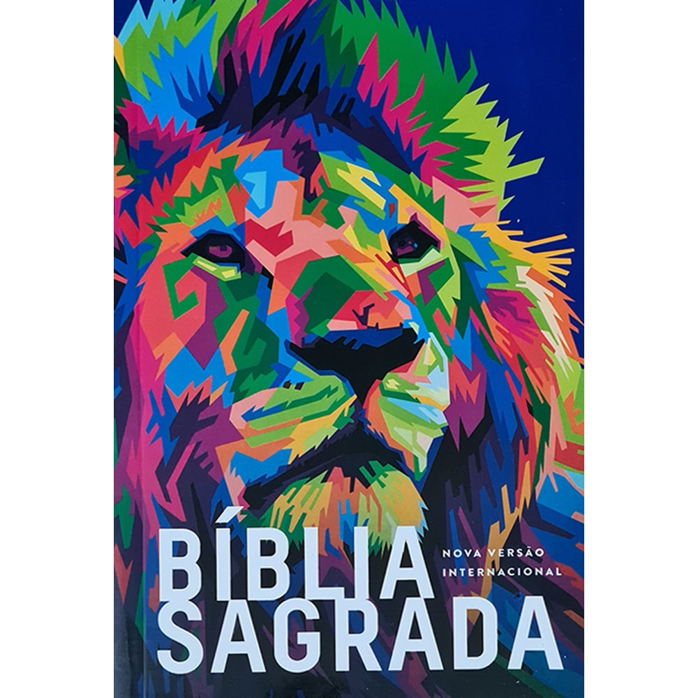 Biblia Sagrada Leão Pop | NVI | Letra Normal | Capa Brochura