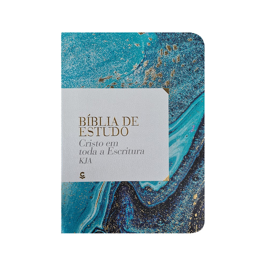 Bíblia de Estudo Cristo em Toda a Escritura | KJA | Azul