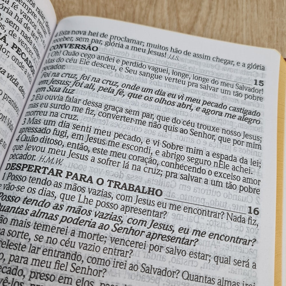 Bíblia Sagrada com Harpa Avivada e Corinhos | ARC | Letra Hipergigante | Capa Semiflexível Azul