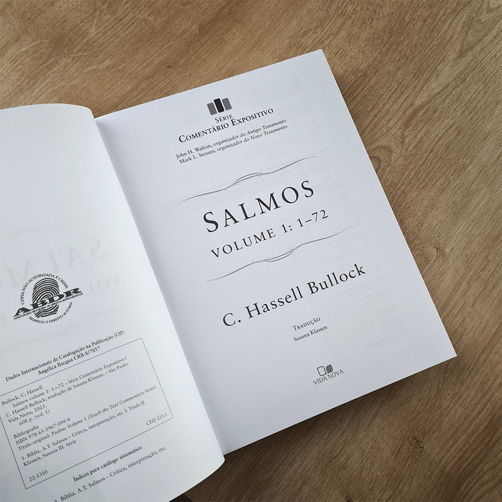 Comentário Expositivo Salmos | Vol 1 | C Hassell Bullock