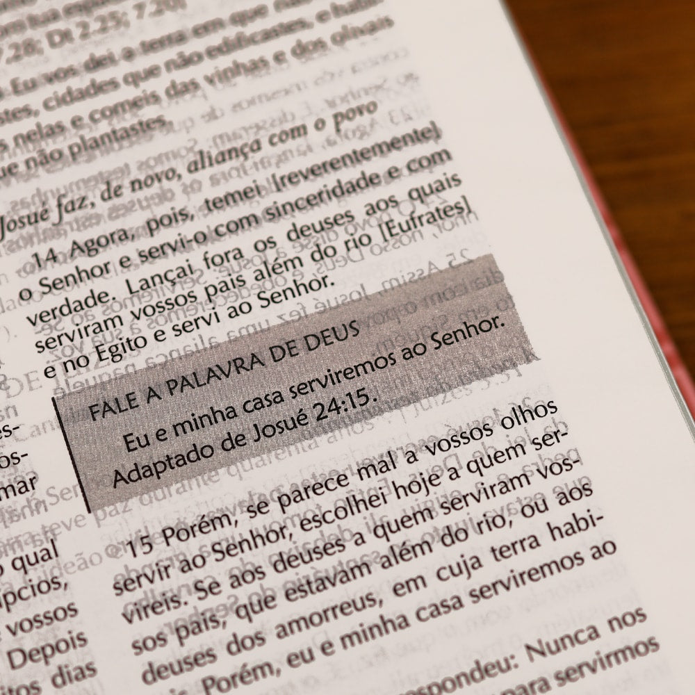Bíblia Campo de Batalha da Mente | NVA | Letra Normal | Capa Luxo Vermelha