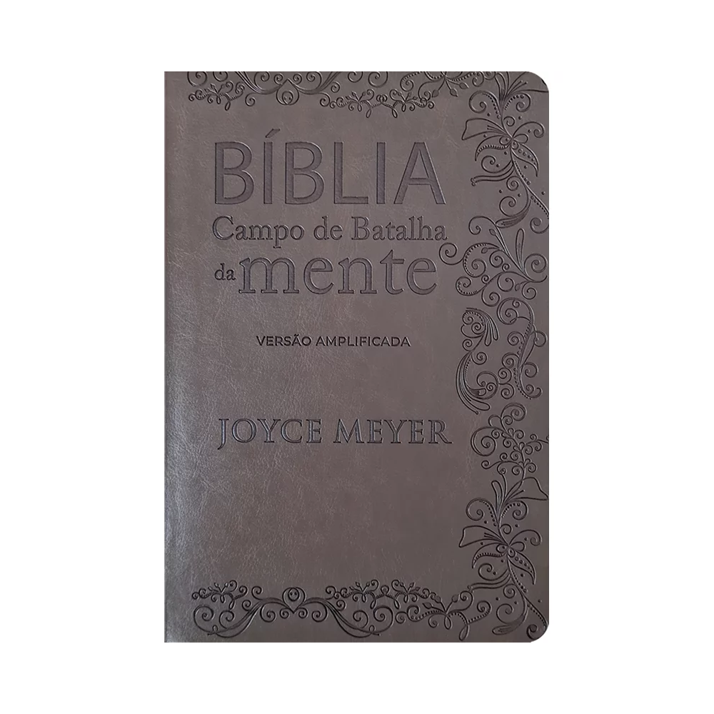 Bíblia Campo de Batalha da Mente | NVA | Letra Normal | Capa Luxo Marrom