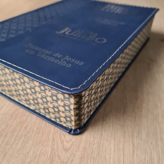 Bíblia Sagrada Letra Jumbo | ARC | Capa Luxo Estrela Azul