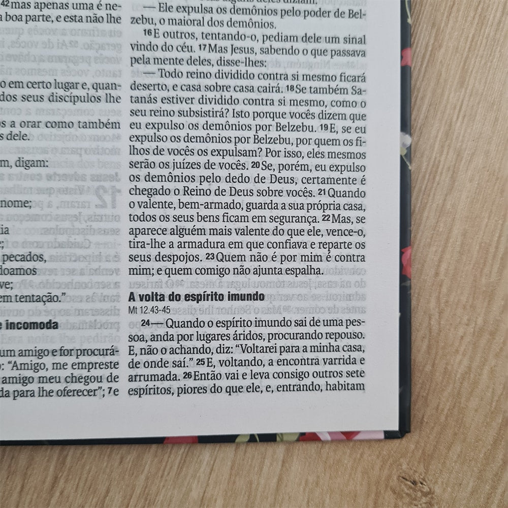 Bíblia Sagrada Rosas | NAA | Letra Normal | Capa Dura