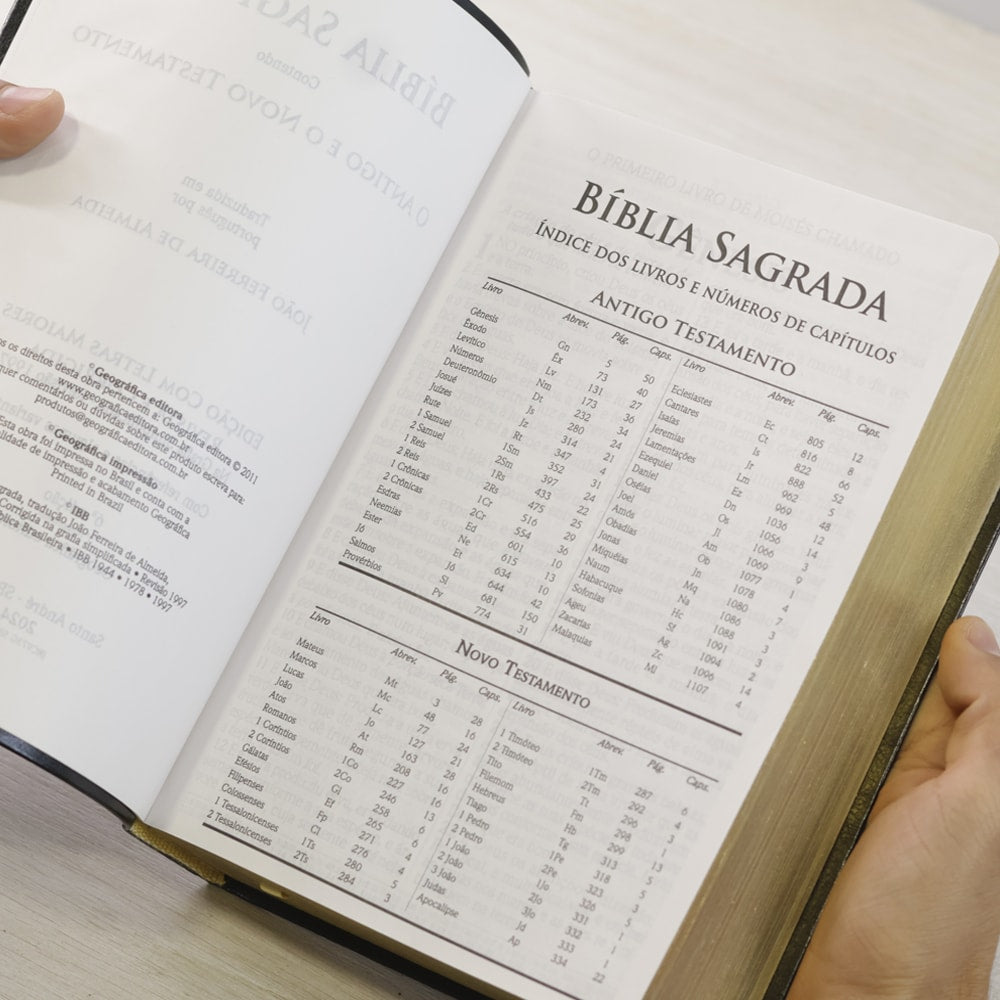 Bíblia do Culto do Ministro com Harpa Cristã e Corinhos | ARC | Letras ExtraGigante | Capa Luxo Preta