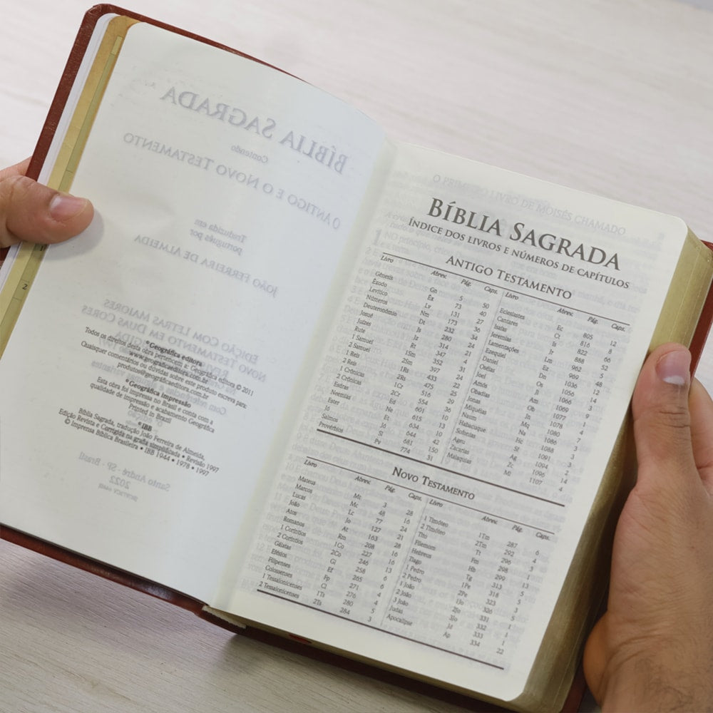 Bíblia do Culto com Harpa Cristã e Corinhos | ARC | Letra Gigante | Capa Semi-flexível Marrom