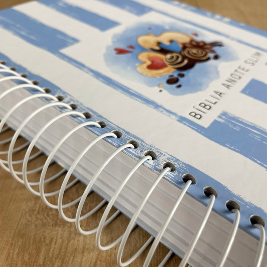 Bíblia Anote Slim | NVT | Capa Espiral Chocolate