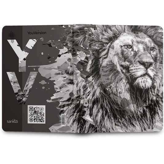 Bíblia Sagrada | NTLH | YouVersion | Capa Dura The Lion Preto e Branco