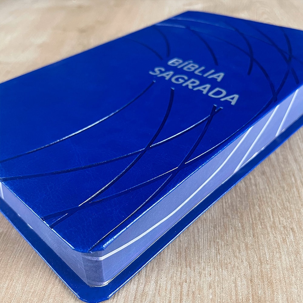 Bíblia Sagrada | NVT | Letra Grande | Capa Luxo Azul Royal