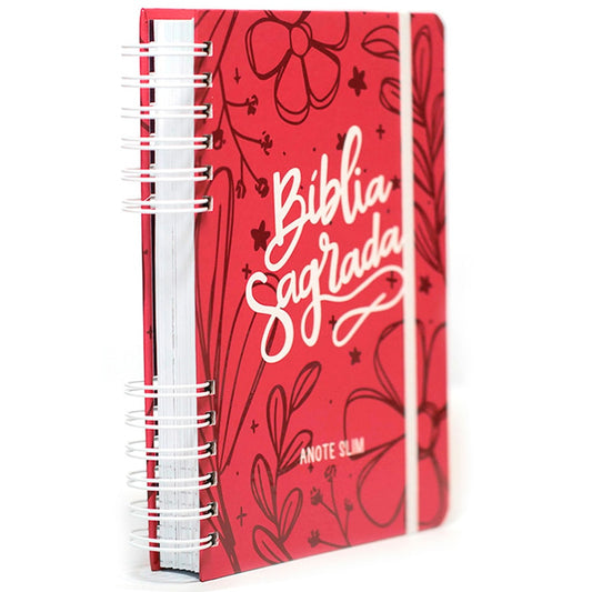 Bíblia Anote Slim | NVT | Capa Espiral Meu Tudo